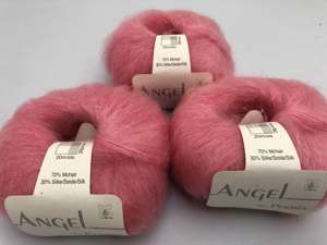 Angel by permin silk mohair - i smuk bubblegum